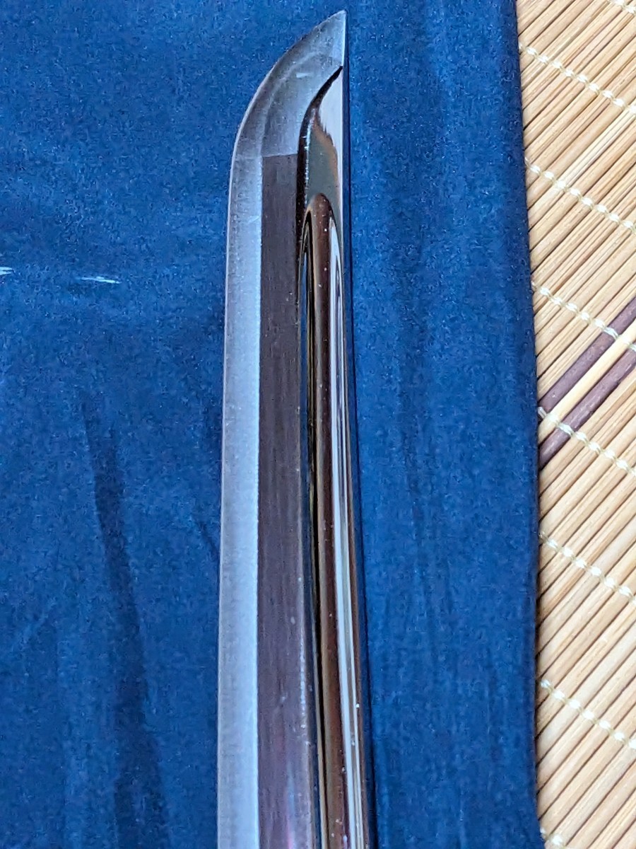 居合刀 　模造刀 　2.45尺　超薄刀　約92cm　目貫は蝉_画像6