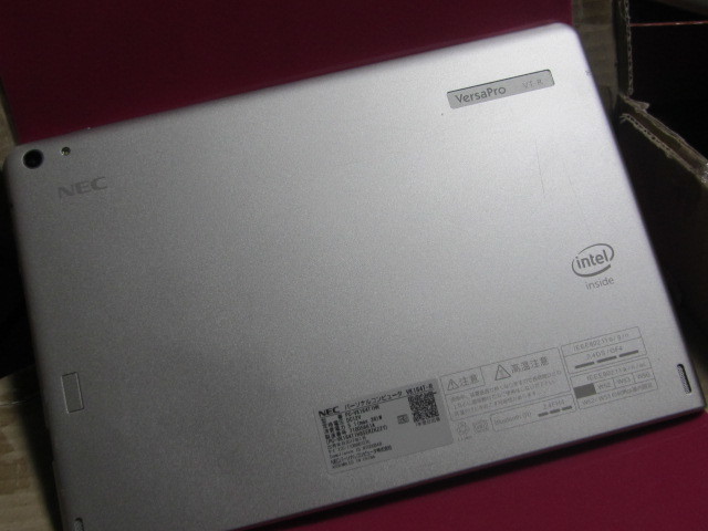 ジャンク NEC versapro　vt-r PC-vk164t1hr タブレット windows10　10型 銀　wifi　初期化済み　難　13-6209_画像3