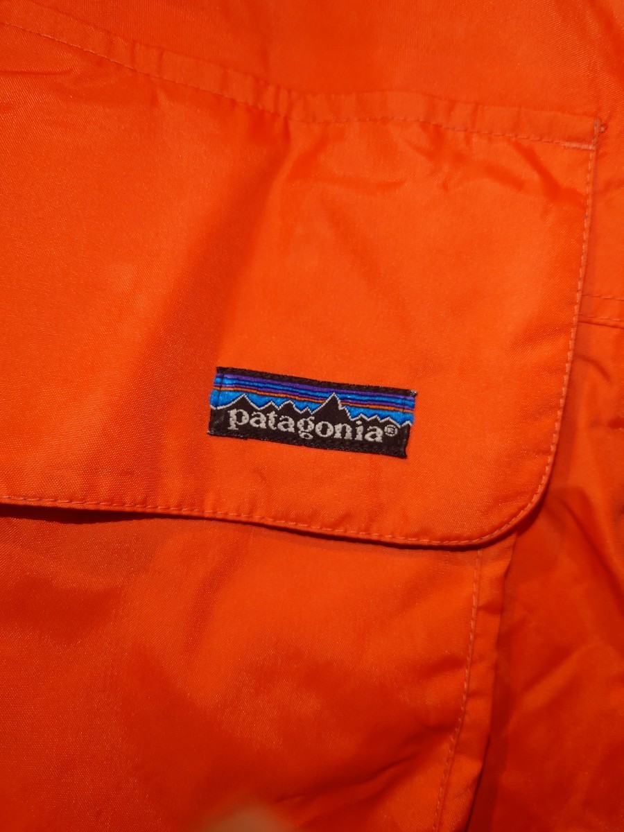 美品 91年製 パタゴニア スカノラック サーモンピンク 香港製 プルオーバー ジャケット Patagonia SKANORAK M 初期型 アノラックパーカー_画像2