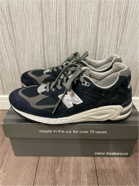 US8.5 26.5 NEW BALANCE M990NB2 NAVY MADE IN USA M990V2 ニューバランス M990 V2 M1300 M1300JP M1400 M992 M993_画像2