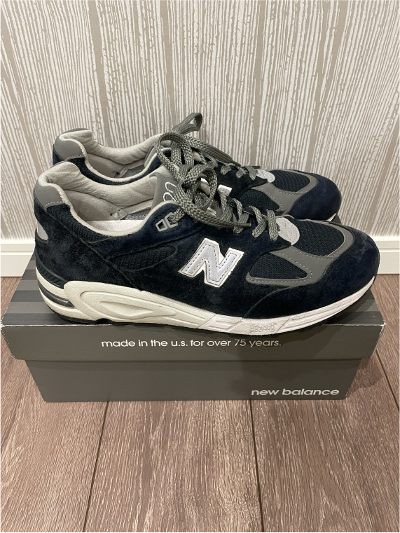 US8.5 26.5 NEW BALANCE M990NB2 NAVY MADE IN USA M990V2 ニューバランス M990 V2 M1300 M1300JP M1400 M992 M993_画像4