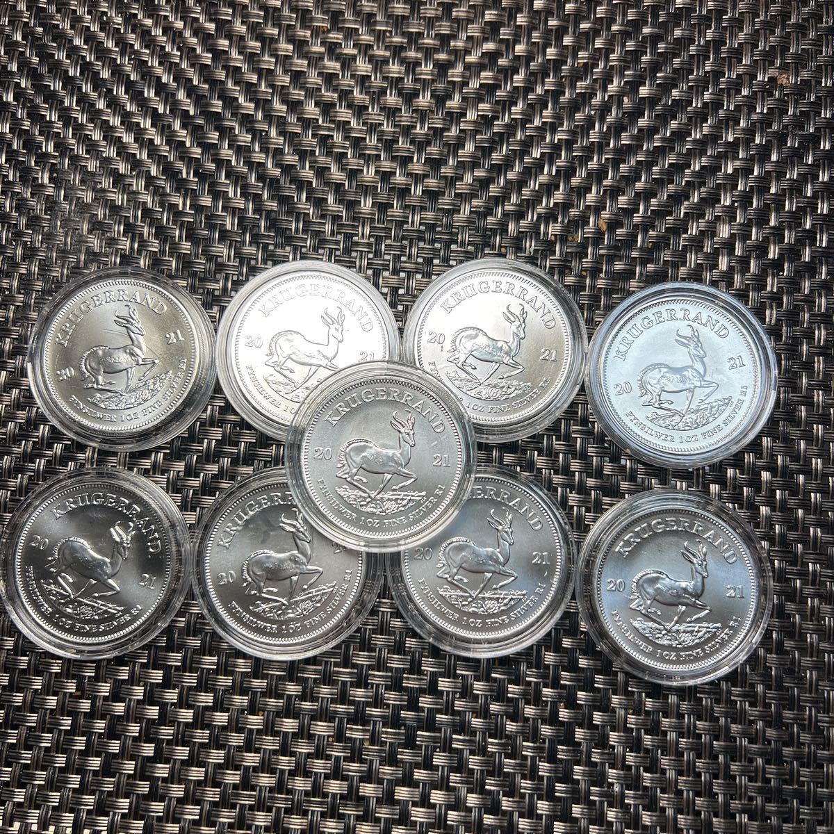 【セール】クルーガーランド銀貨1オンス銀貨2021年9枚