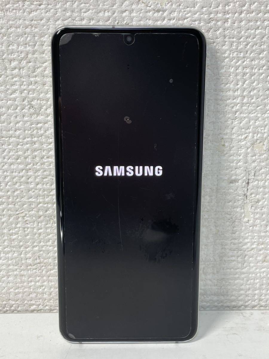 1円 docomo SC-51A Galaxy S20 5G クラウドホワイト アンドロイド スマホ 本体 バッテリー良好 美品の画像1