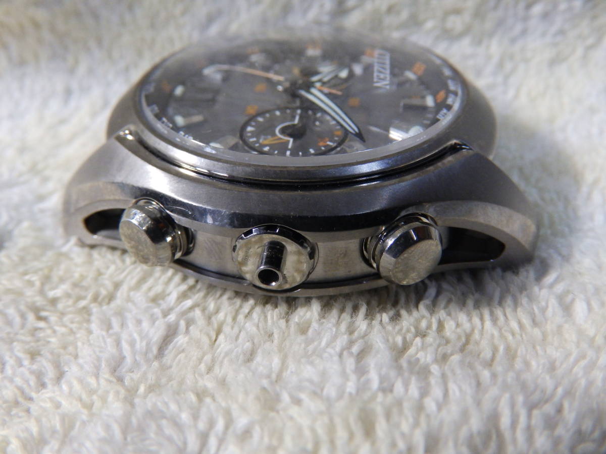 CITIZEN H909-S092370・日本製・シチズン・時計ケースだけ・文字盤有り・針有り・多部分欠品_画像2