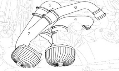 TRUST トラスト GReddy サクションキット GTR 純正(70Φ)エアフロ用 スカイライン BNR32 1989年08月～1995年01月 RB26DETT_画像2