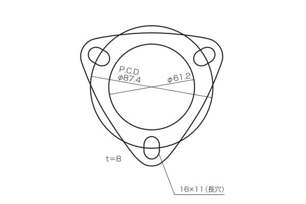 SARD サード マフラーパーツ 触媒ガスケット シビック タイプR EK9 H9.8～ B16B OUTの画像1