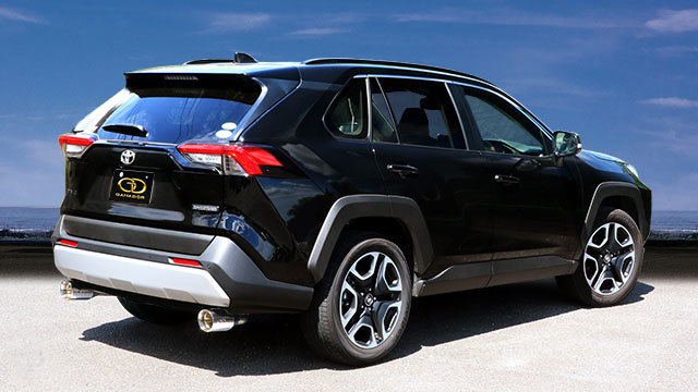 GANADOR マフラー Vertex 4WD/SUV RAV4 6BA-MXAA54 R1/4- M20A-FKS 4WD リヤピース 左右出し ポリッシュ 個人宅不可 離島は要確認_画像2