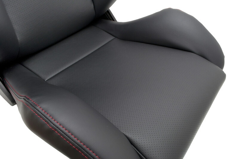 JADE スタイリッシュシートカバー for RECARO SR-3 ブラック×レッドステッチ_画像2