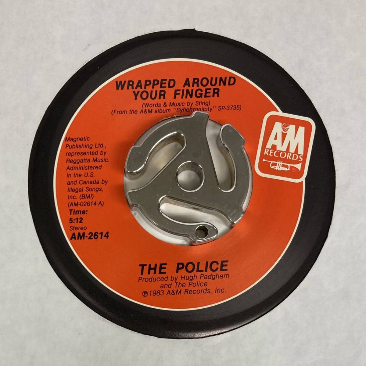 80's/POLICE/ WRAPPED AROUND YOUR FINGER (7") US盤 c/w "TEA IN THE SAHARA (Live Version)" (g291)_画像3