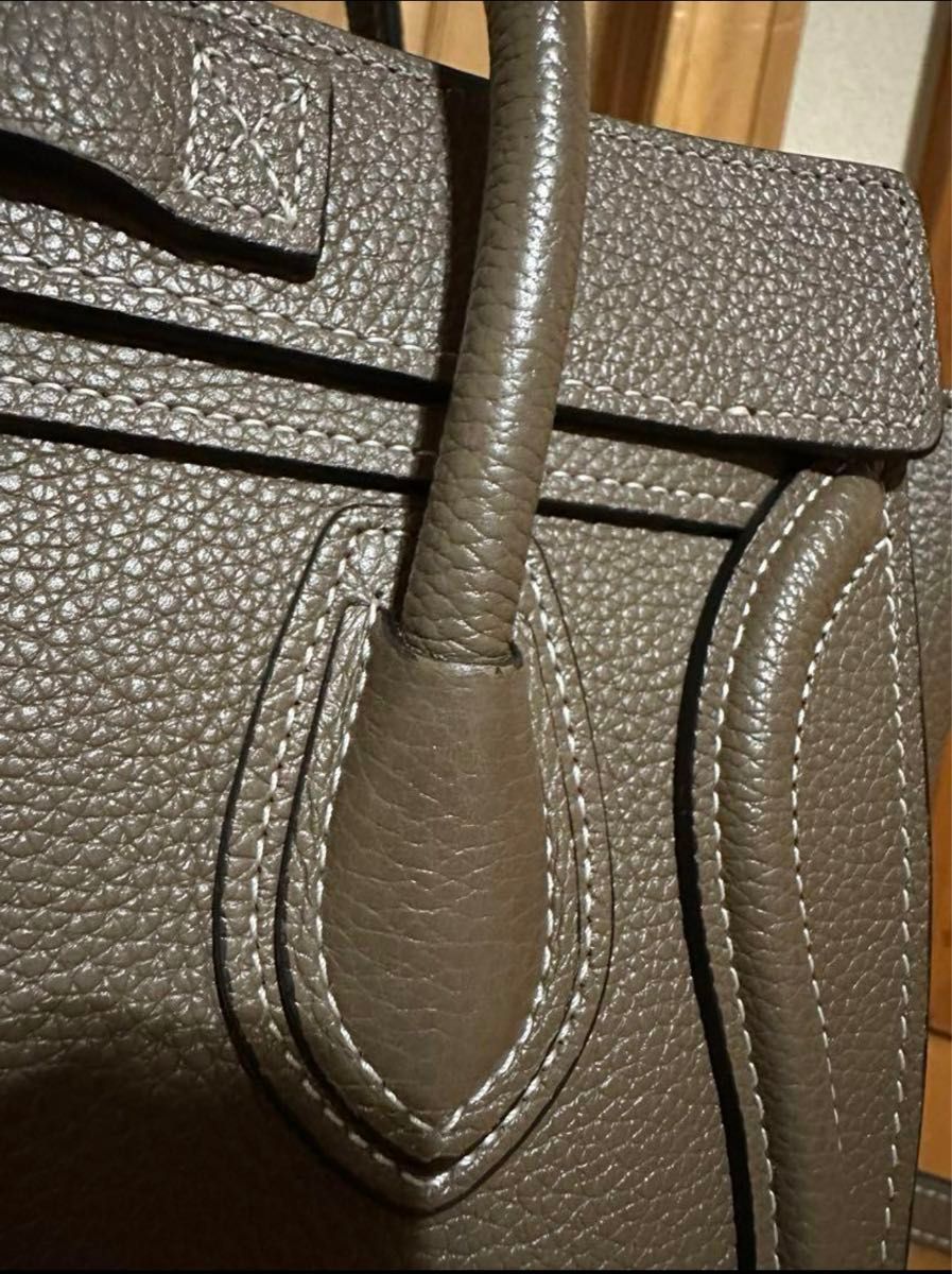 CELINE セリーヌ ラゲージ ナノ ハンドバッグ スリ ブラウン CELINE セリーヌ ラゲージ ナノ ハンドバッグ スリ ブラウン
