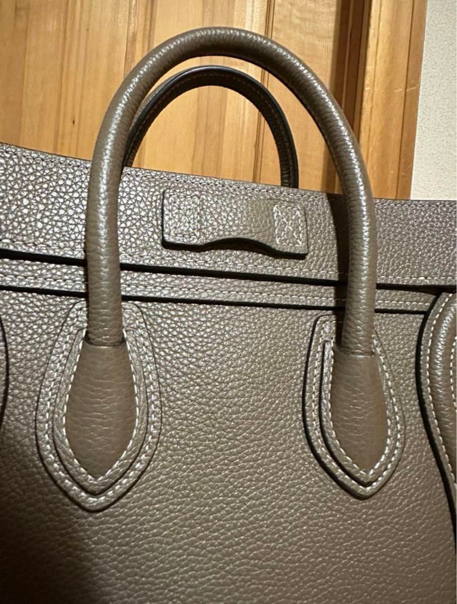 CELINE セリーヌ ラゲージ ナノ ハンドバッグ スリ ブラウン CELINE セリーヌ ラゲージ ナノ ハンドバッグ スリ ブラウン