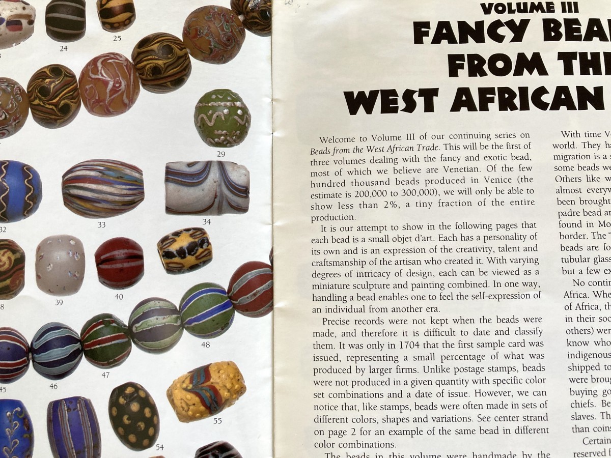 #3★アフリカントレードビーズ John and Ruth Picard著★Fancy beads from the west African trade_画像2