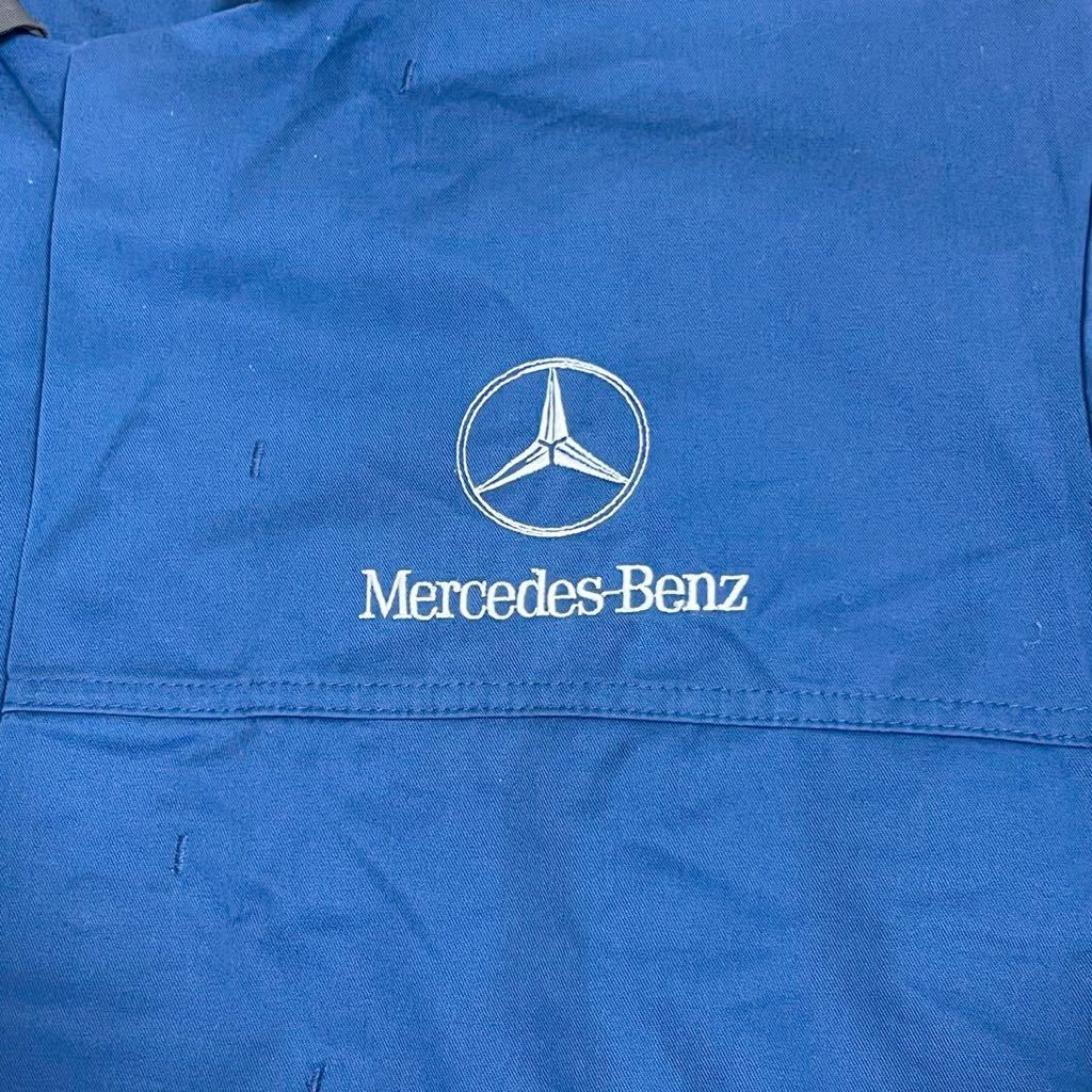 [ Mercedes Benz ] cotton jacket Manufacturers Logo men's L degree blue EURODRESS