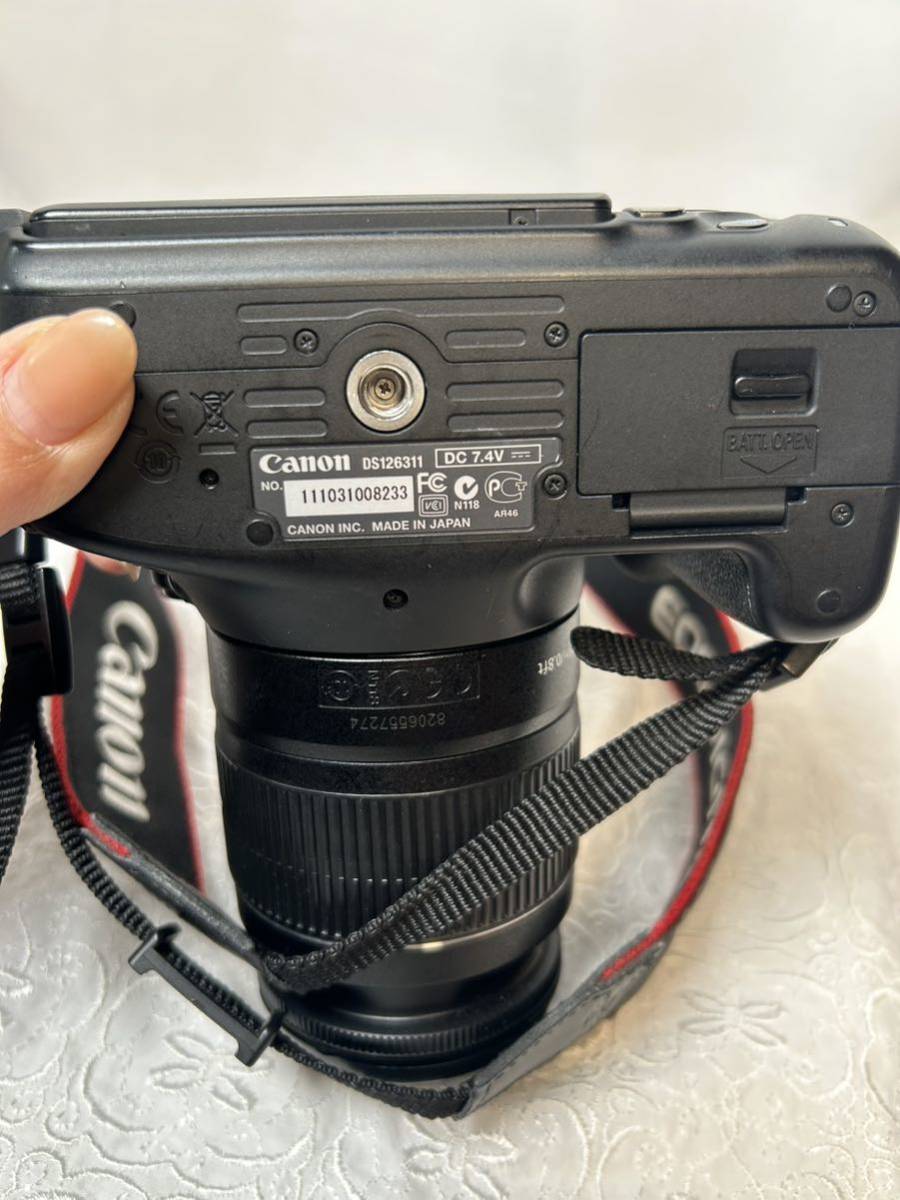 【#sk】Canon EOX kiss X5 DS126311 キャノンミラーレス一眼カメラ レンズキット 0203-03-1-0262-0-3-4_画像6