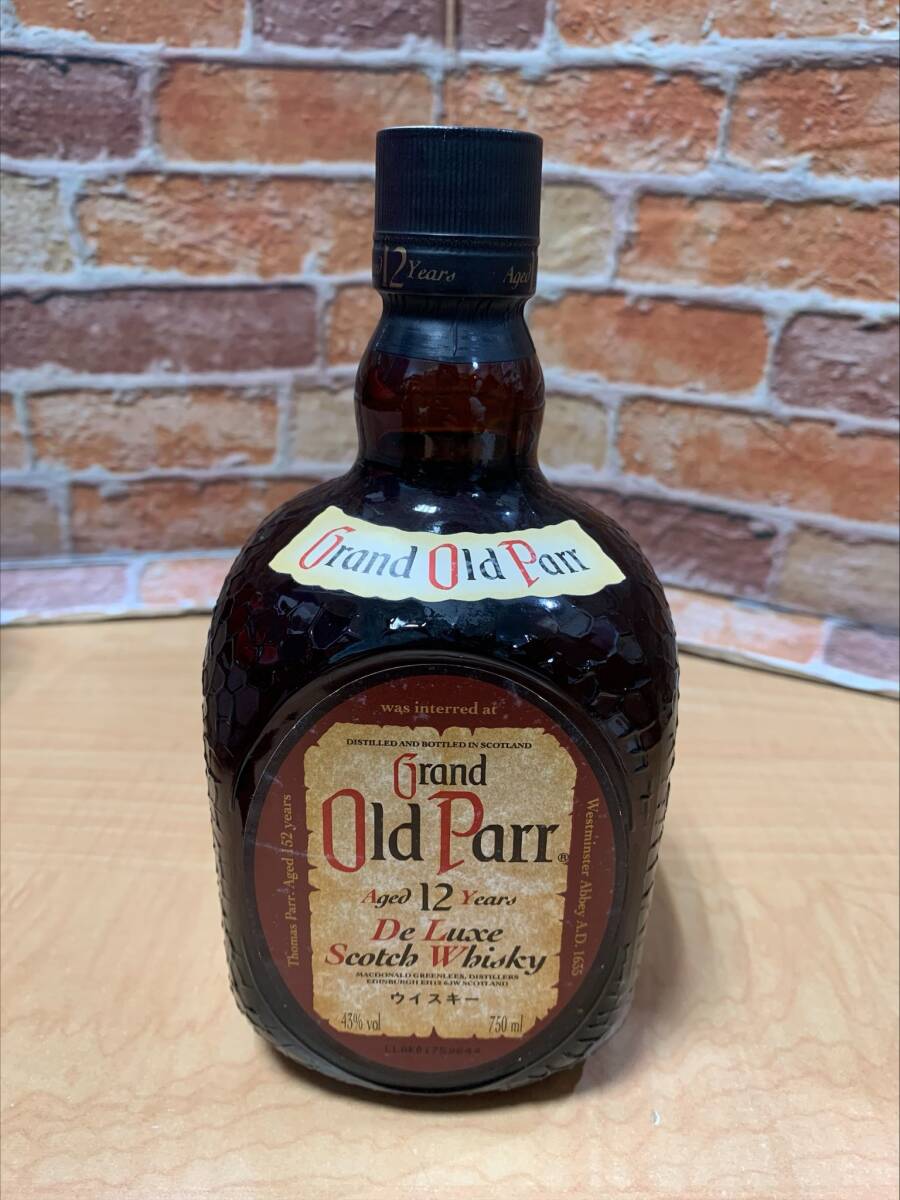 未開栓 古酒 Grand OId Parr 12年 デラックス スコッチ ウイスキー 750ml 43% _画像2