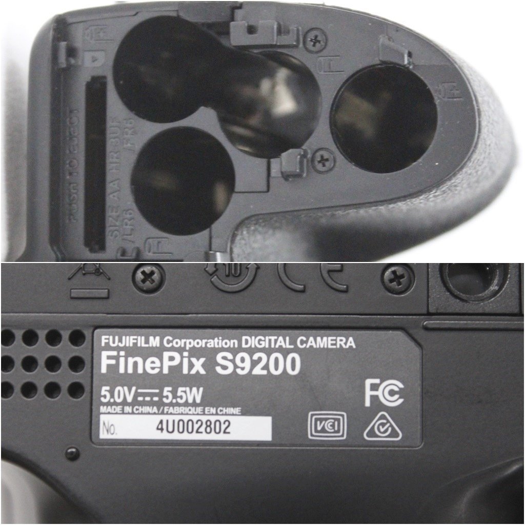 FUJIFILM 富士フイルム FINEPIX S9200 ブラック コンパクトデジタルカメラ 電源のみ確認済み 中古品 m5-33232 m_e(j)_画像9