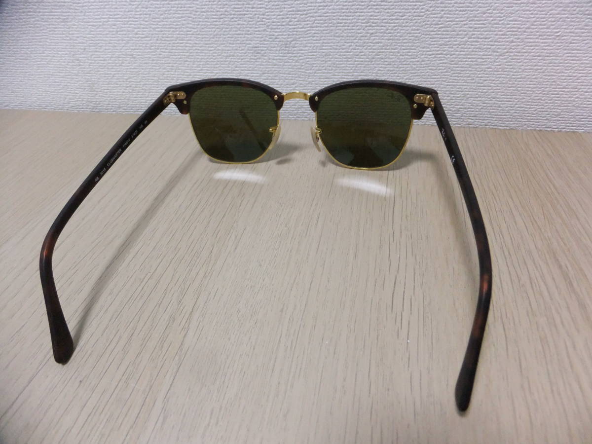 サングラス Rayban RB3016 クラブマスター レンズブルー ケース付 美品_画像5