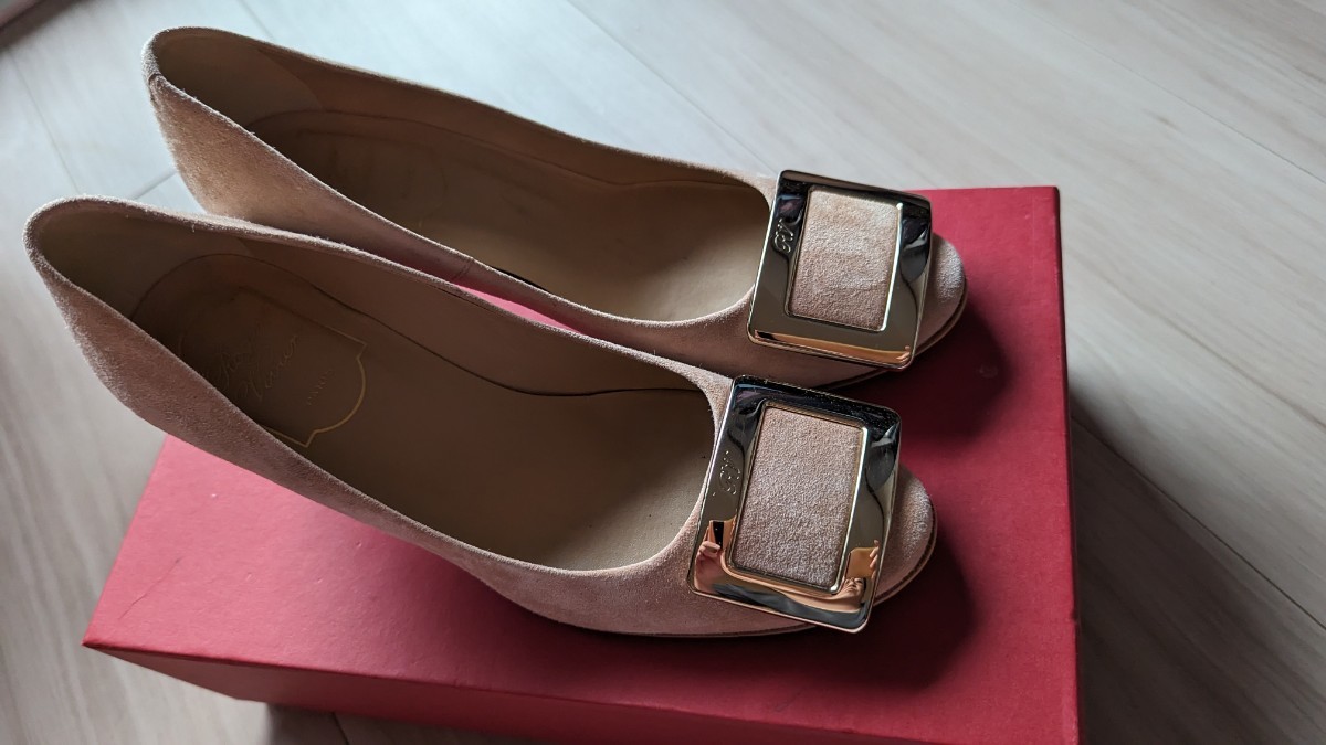 ROGER VIVIER ロジェ・ヴィヴィエ 35 1/2 BELLE DE NUIT T.65 O20 ROSA SALMONE