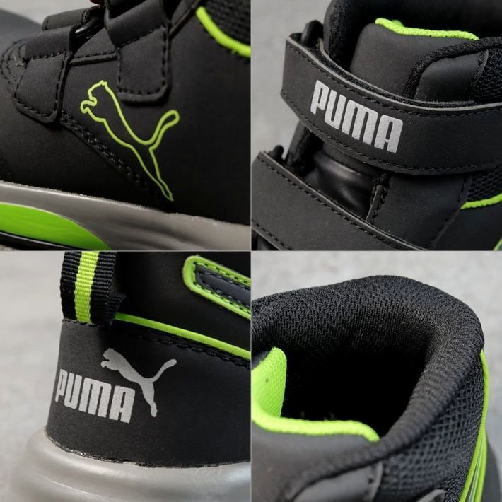 PUMA プーマ 安全靴 メンズ スニーカー シューズ Rapid Green Mid ベルクロタイプ 作業靴 63.552.0 ラピッドグリーンミッド 26.5cm / 新品_画像6