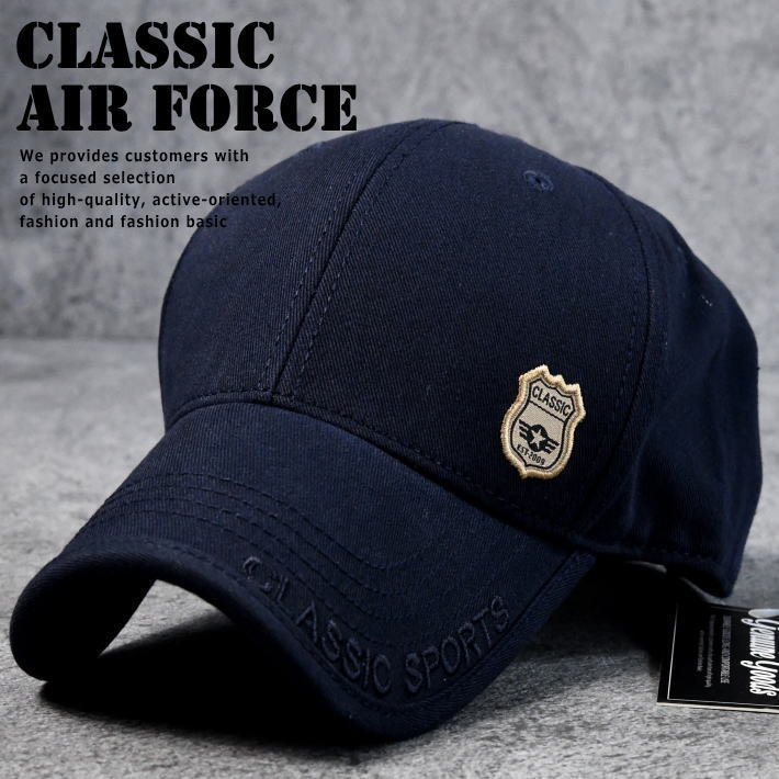 U.S.AIR FORCE キャップ 帽子 メンズ レディース 野球帽 ミリタリー キャンプ アウトドア アメカジ 7988122 M ネイビー 新品 1円 スタート_画像1