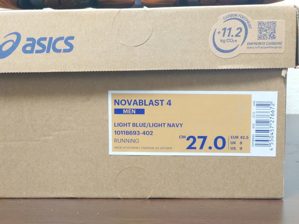 【100円～スタート！】ASICS NOVABLAST ４◆アシックス　ノヴァブラスト４◆27.0cm US9 箱付◆最新モデル　ランニングシューズ　マラソン◆_画像6