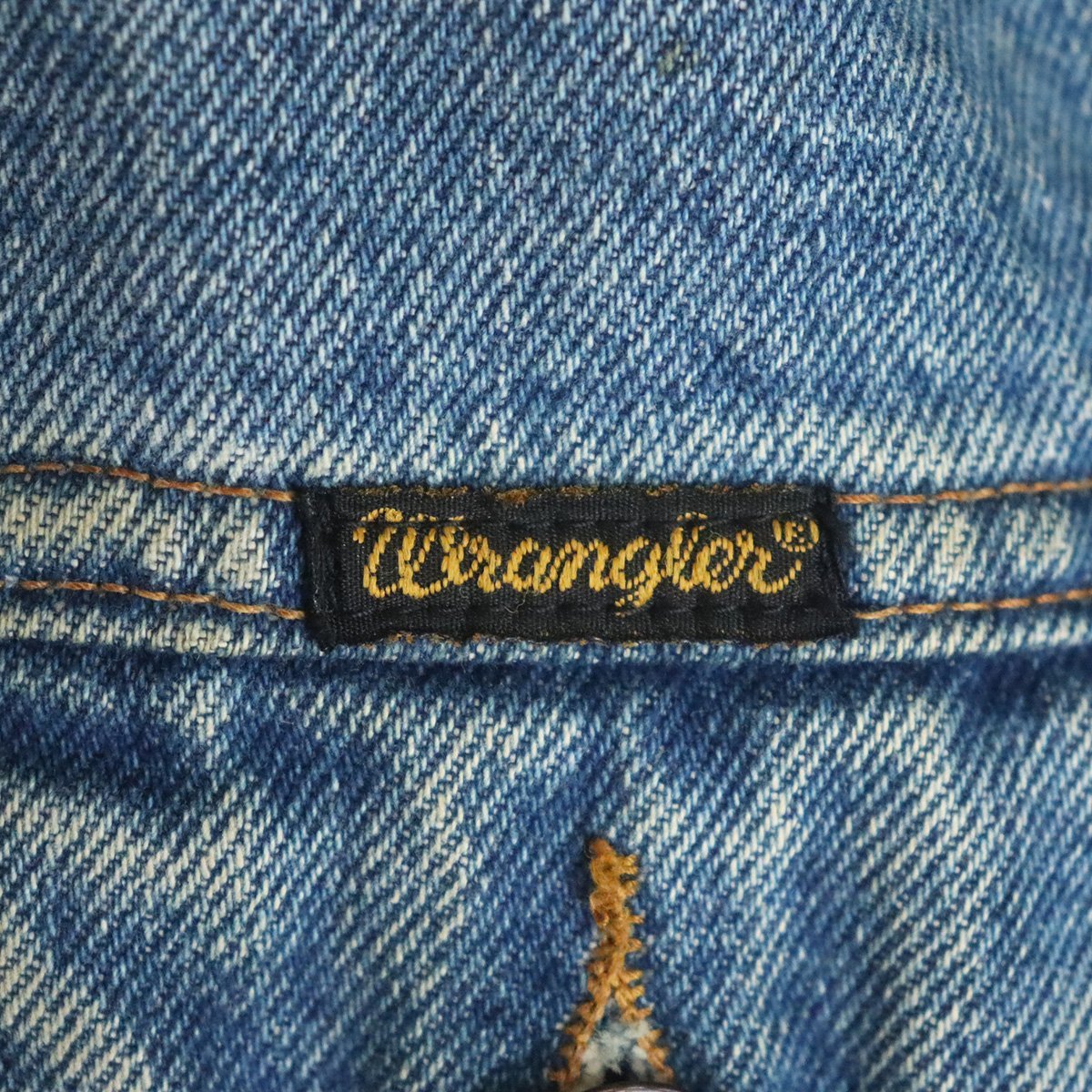 J7S/Y2.14-1　Wrangler　ラングラー　デニムジャケット　ジージャン　Gジャン　ジャンパー　ブルゾン　アウター　XXL　ブルー　古着_画像3