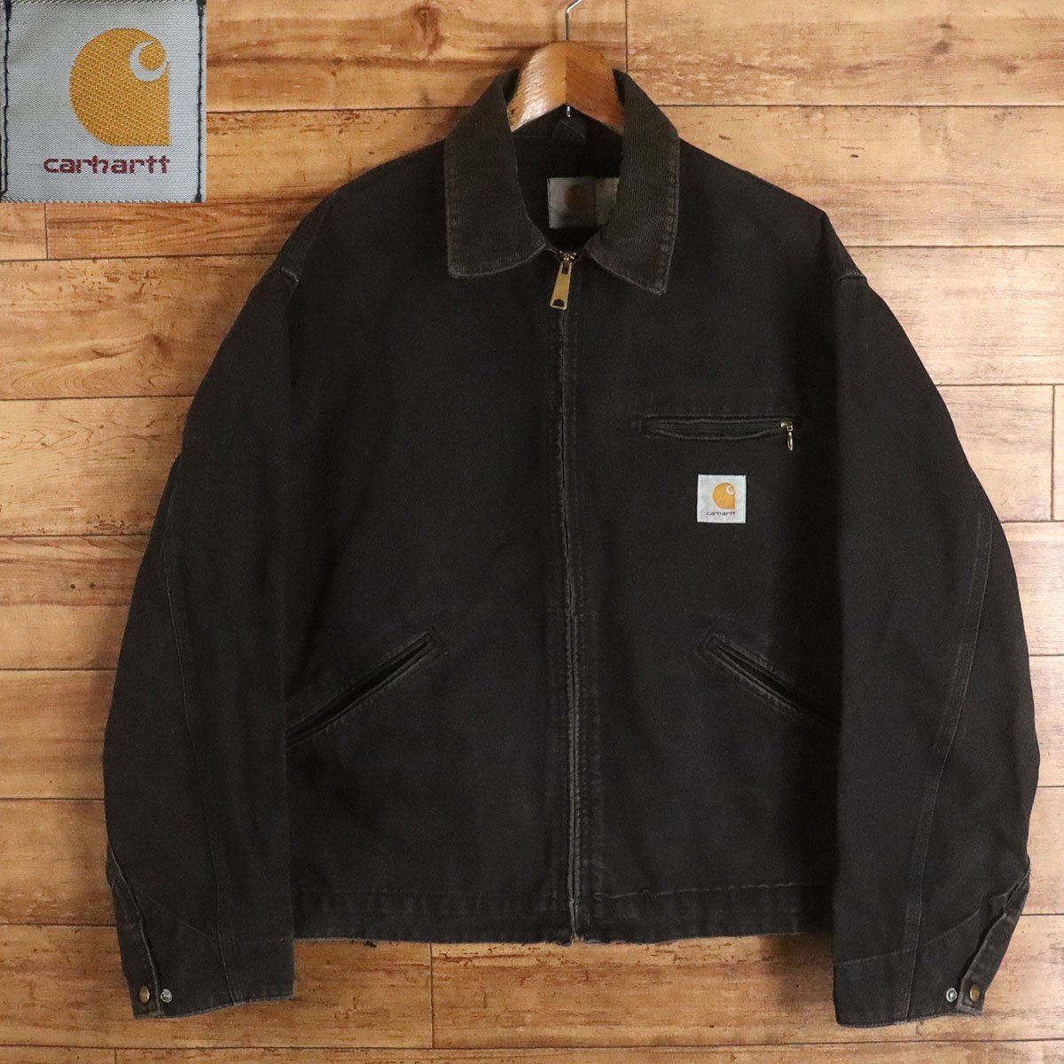 %3K/Y2.19-5　USA製　80s～　Carhartt　カーハート　デトロイトジャケット　ダックジャケット　ワークジャケット　カバーオール　_画像1