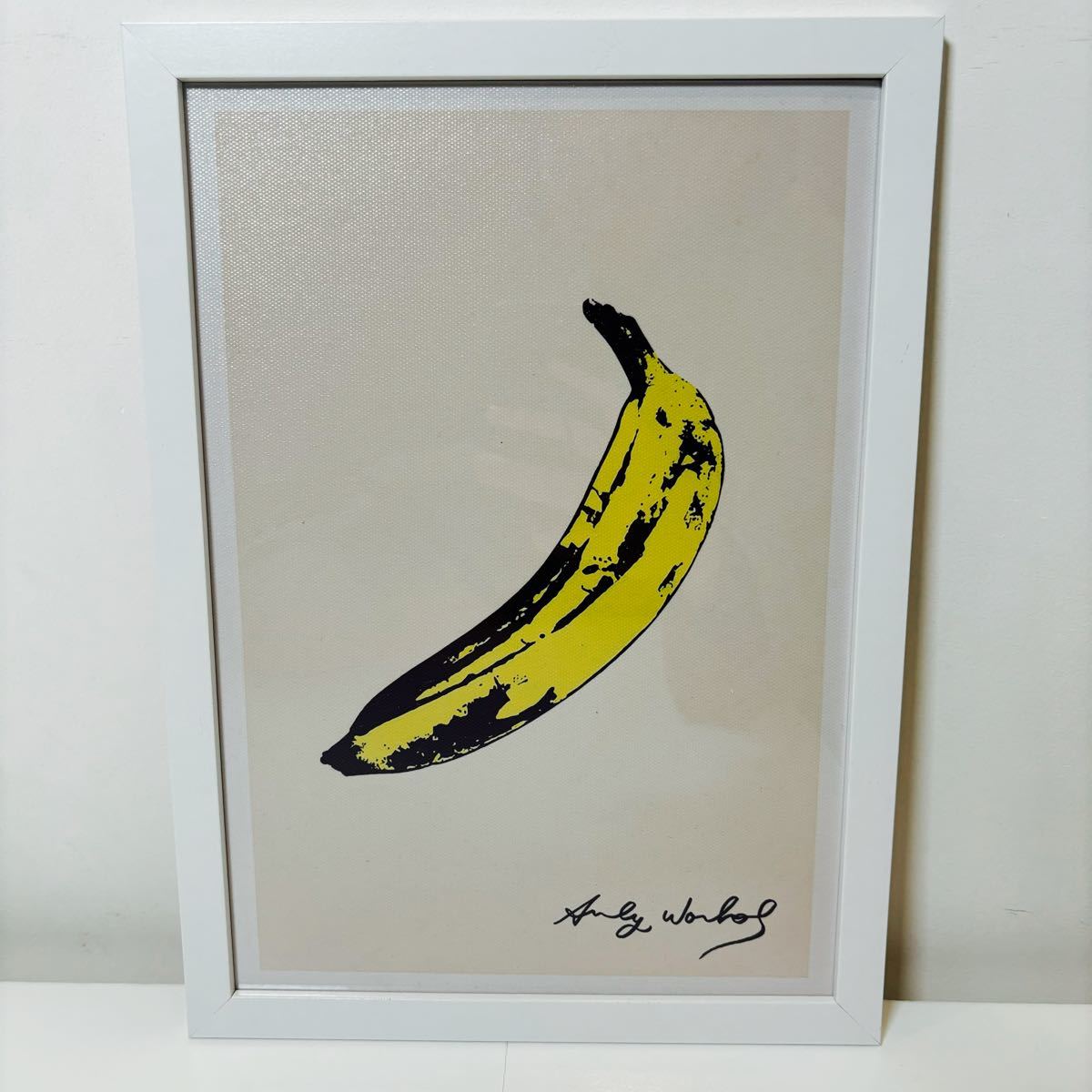 【白額付きポスター】アンディ ウォーホル 「バナナ」(新品)_画像2