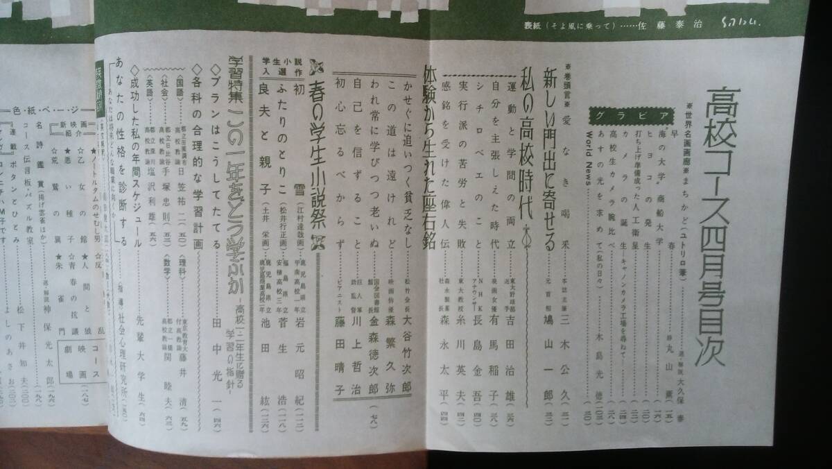 学習雑誌『高校コース　昭和32年4月号』学研　附録なし　並品です　Ⅵ２　鳩山一郎・有馬稲子・大谷竹次郎・藤田晴子・神崎清_画像5