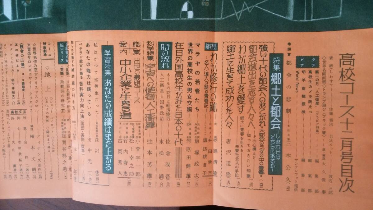 学習雑誌『高校コース 昭和32年12月号』学研 附録なし 並品です Ⅵ２ 栃錦・舛田幸三・諏訪根自子・前野徹「アメリカの汚点・白黒共学の画像4