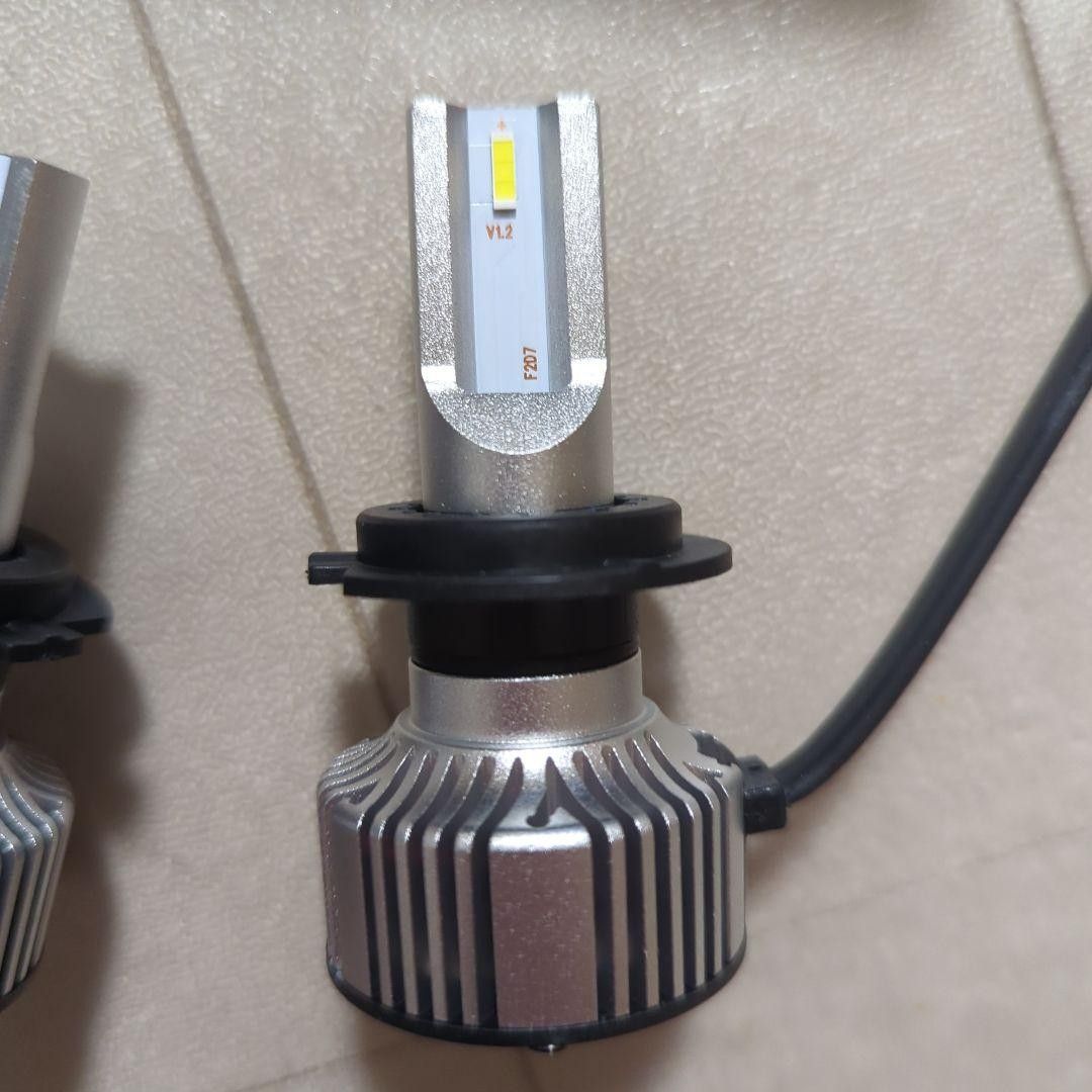 H7 LEDヘッドライト LEDバルブ LEDランプ 新基準車検対応 ハイビーム用 ロービーム用 高輝度 ホワイト 12V-48V