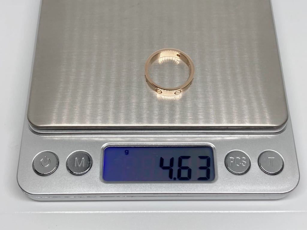 【新品同様】 Cartier カルティエ ミニラブリング 1PD K18PG 53サイズ ピンクゴールド ダイヤ 美品の画像5