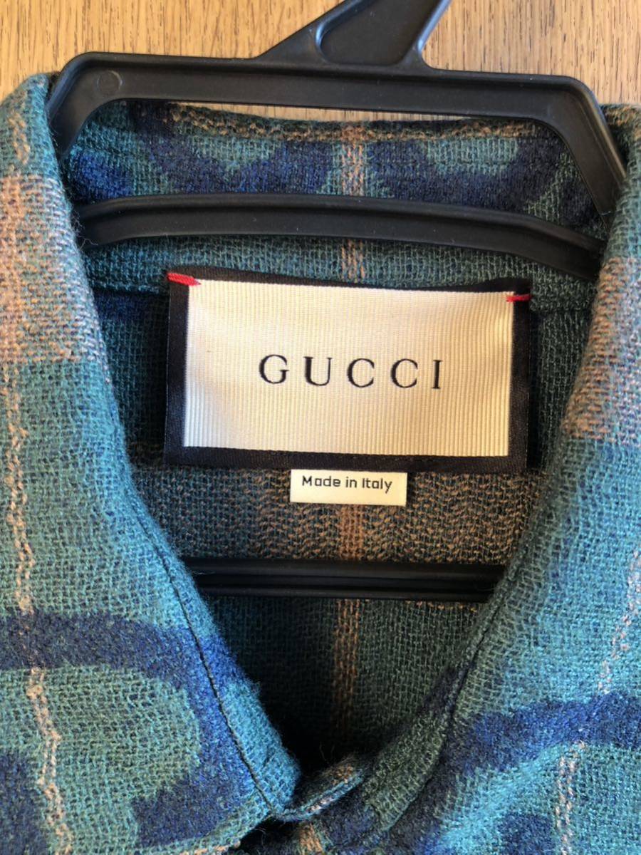 極美品 着用1回 クリーニング済み SIZE 48(175) GUCCI シャツ グッチ_画像3