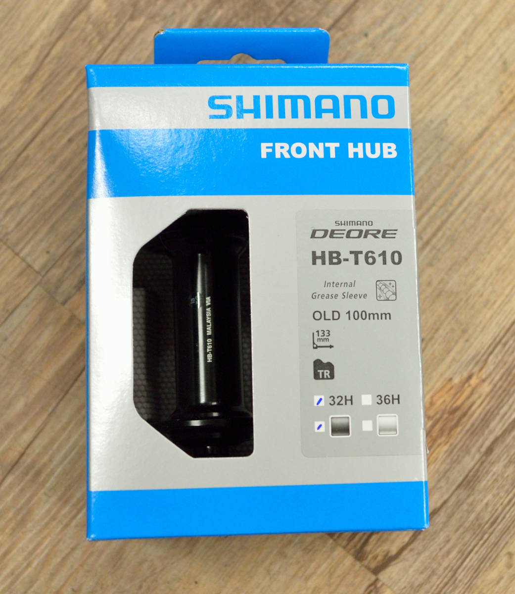 SHIMANO　HB-T610　32H　ブラック　シマノ/DEORE/フロントハブ/ハブ/デオーレ_画像1