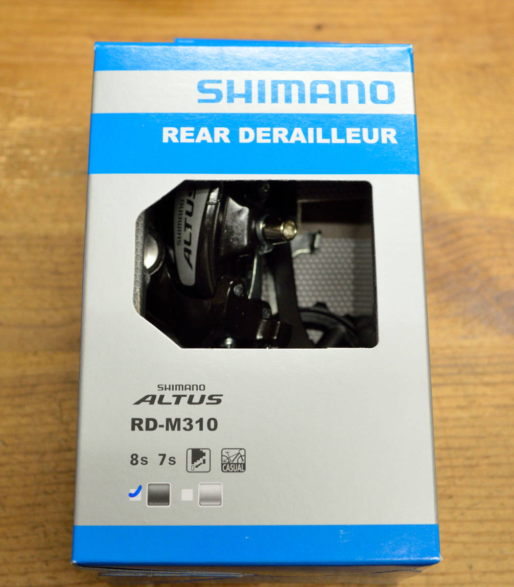 SHIMANO　RD-M310　7/8スピード　ブラック　リアディレーラー/シマノ/ALTUS/アルタス/7S/8S/_画像1