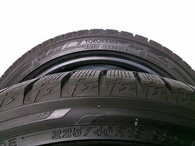 中古スタッドレス■225/40R18■2本■ヨコハマ■ice GUARD IG60 ブレイド アクセラ シビック レクサスIS_画像2