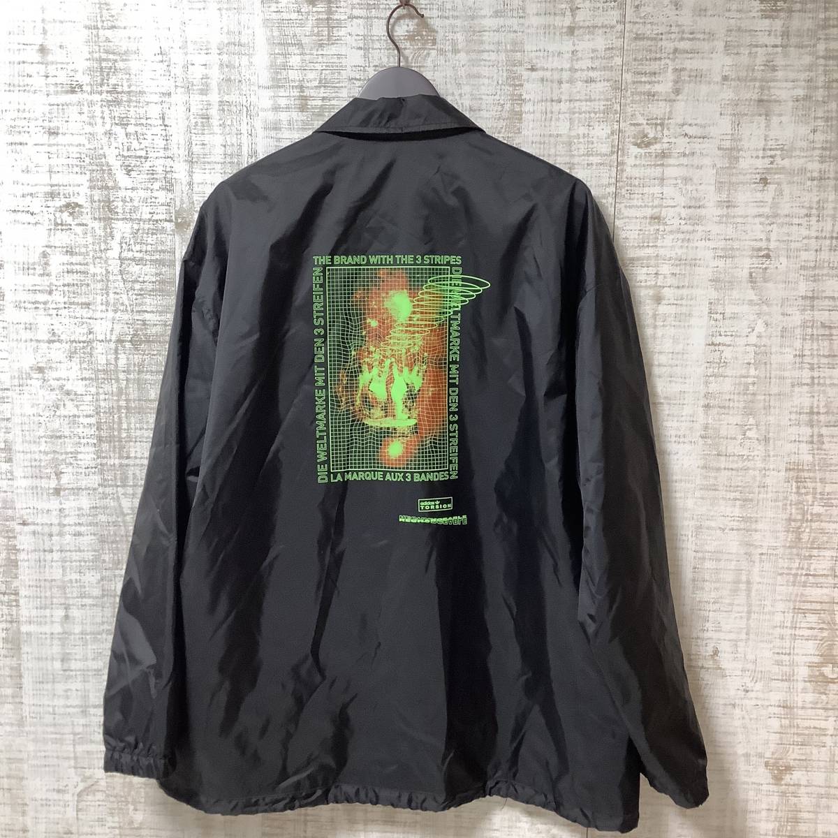 A368◇adidas｜アディダス ジャージ ジャケット 大きいサイズ サイズXO(2XL)の画像2