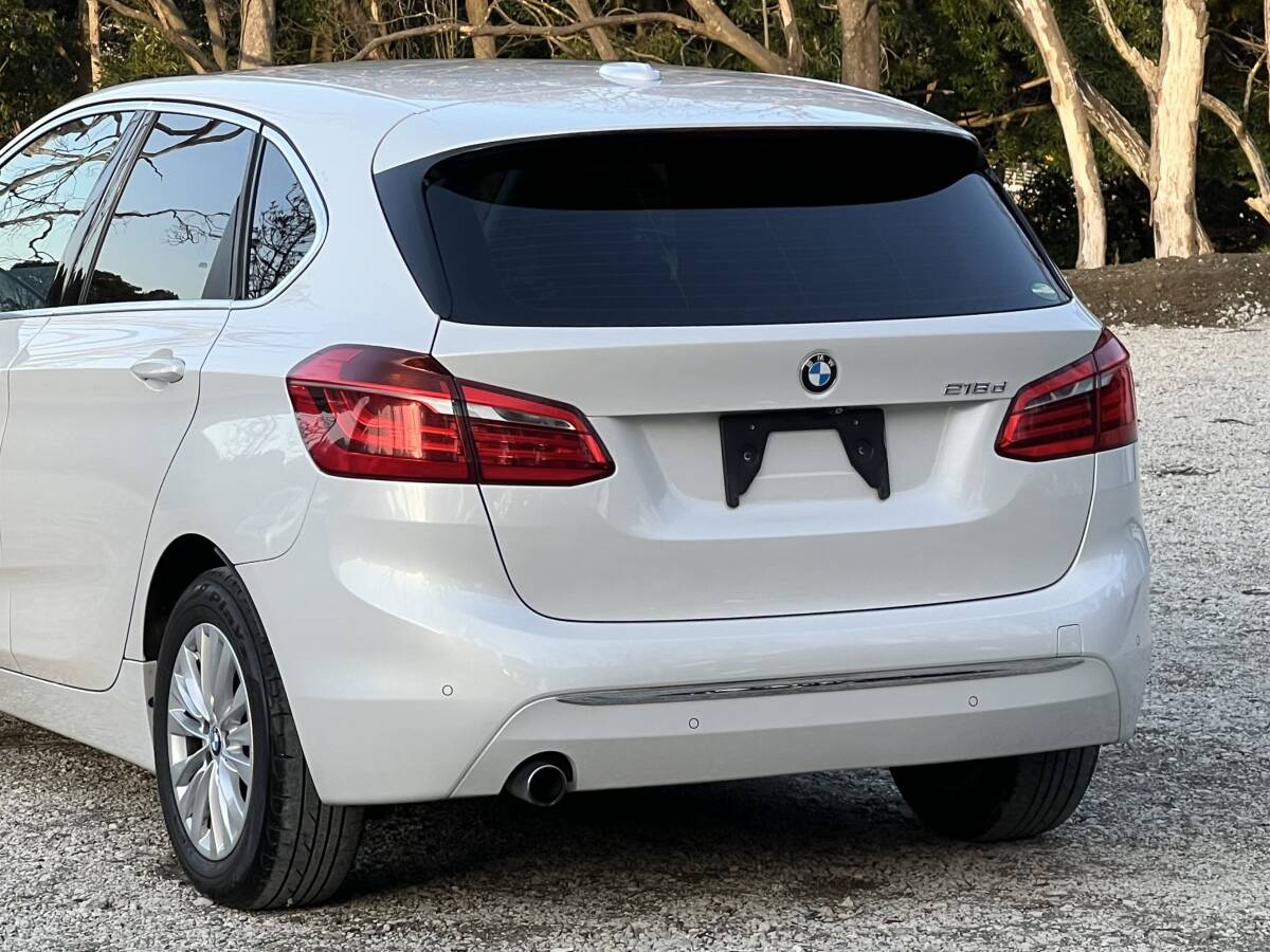 H27 BMW 218d アクティブツアラー ラグジュアリー 実走行8万km台/黒革シート/純正ナビ/Bカメラ/ディーゼル/ハーマンカードン 車検R8年2月迄の画像5