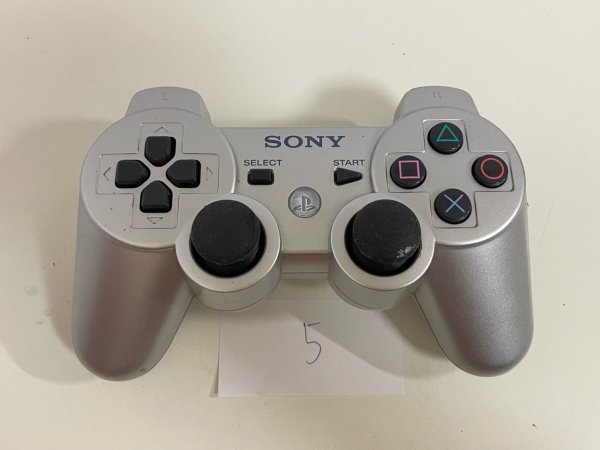 現状販売 ゲーム コントローラ パッド PS3 プレイステーション3 デュアルショック3 シルバー  SAKA3の画像1