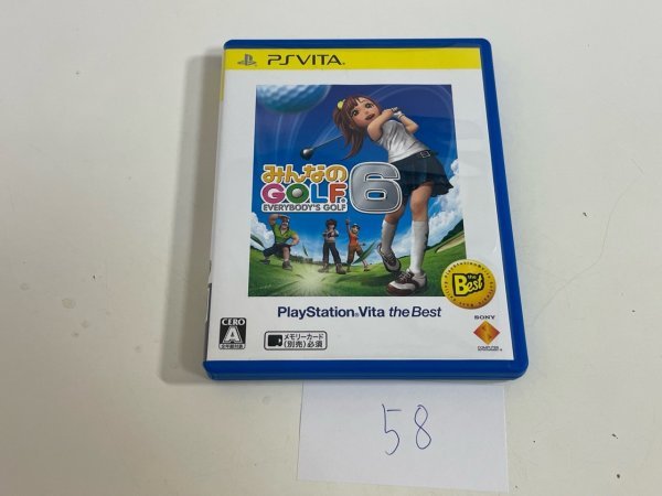 SONY ソニー PS　VITA プレイステーションヴィータ 動作確認済 みんなのGOLF 6 SAKA58_画像1