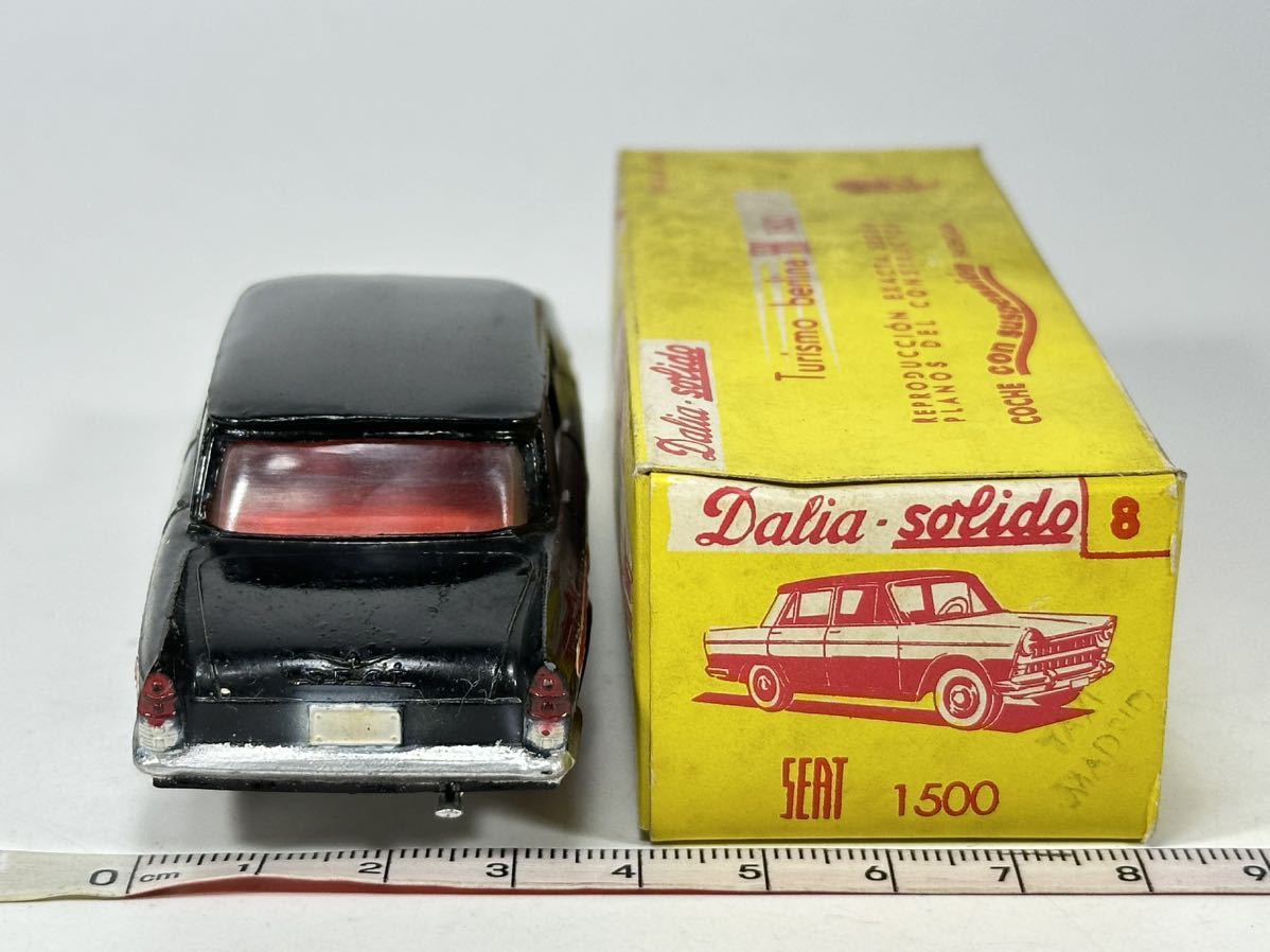 (s710) Dalia solido SEAT 1500 TAXI Turismo berlina 1/43 ダリア ソリド ミニカー 希少 当時物 _画像3