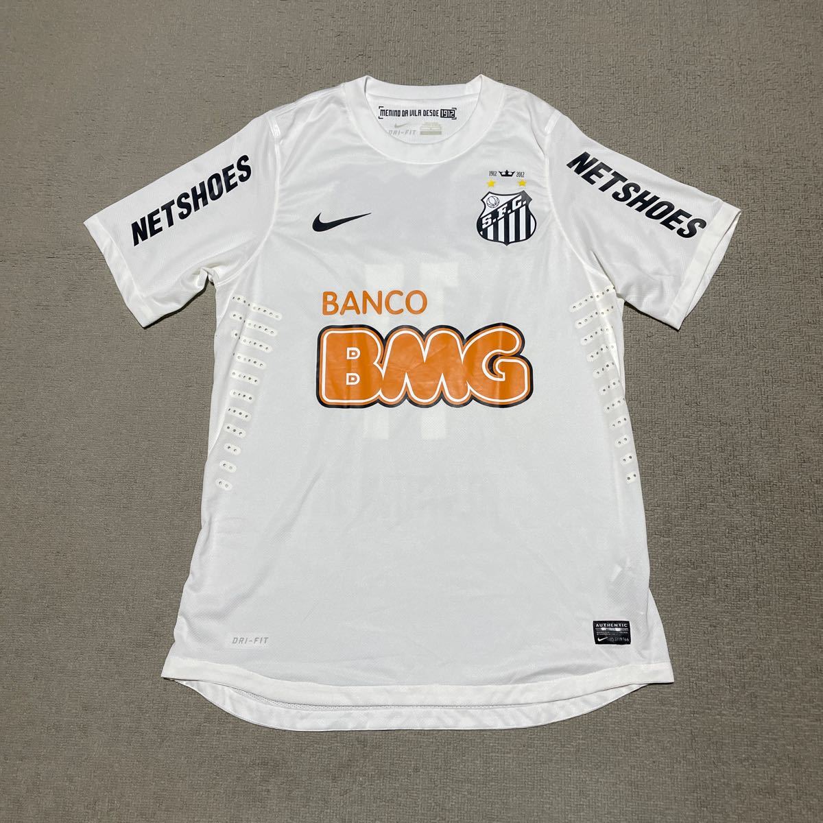 ブラジル製 オーセンティック NIKE santos fc ナイキ サントス FC 12/13 home #11 neymar jr ネイマール ユニフォーム L ブラジル代表の画像2