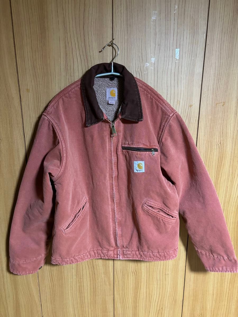 Carhartt デトロイトジャケットサーモンピンク 希少カラー Carhartt デトロイトジャケットサーモンピンク 希少カラー