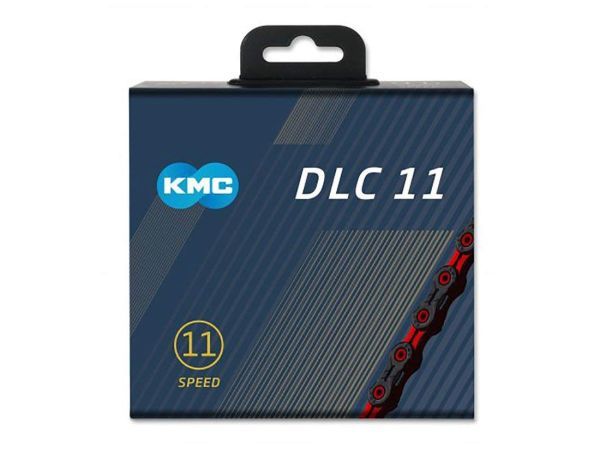 KMC ケイエムシー X11 DLC チェーン 11S 11速 11スピード 用 レッド 自転車 シマノ カンパ スラム