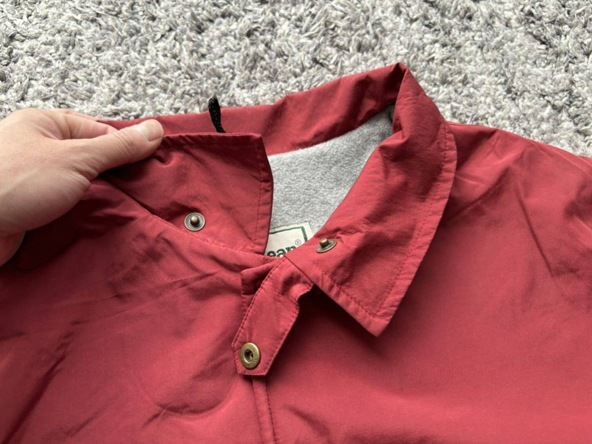 90s L.L.Bean 裏フリース コーチジャケット S OLD☆ 80s patagonia carhartt 筆記体 ダウン ハンティング ベスト トートバッグ ビンテージ_画像2