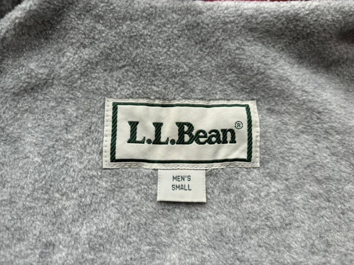 90s L.L.Bean 裏フリース コーチジャケット S OLD☆ 80s patagonia carhartt 筆記体 ダウン ハンティング ベスト トートバッグ ビンテージ_画像3