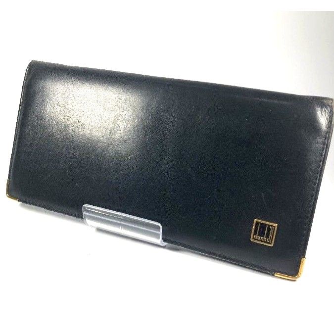 Dunhill ダンヒル 長財布 札入れ レザー ブラック 黒 人気 Dunhill ダンヒル 長財布 札入れ レザー ブラック 黒 人気