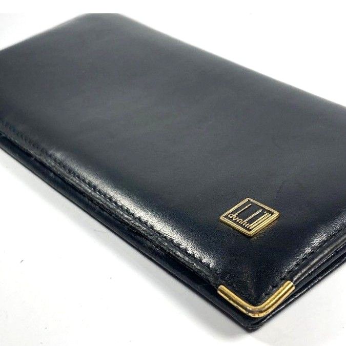 Dunhill ダンヒル 長財布 札入れ レザー ブラック 黒 人気 Dunhill ダンヒル 長財布 札入れ レザー ブラック 黒 人気