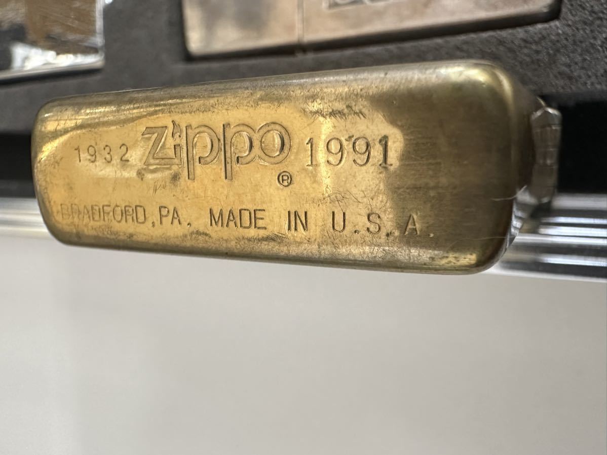 ZIPPO ジッポ SOLID BRASS SANTA BARBARA 1932-1991 1991年製 中古品【6172E】の画像5