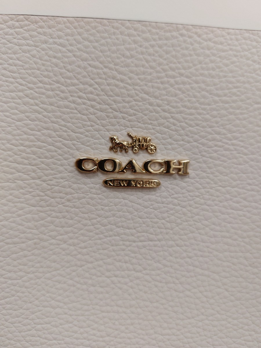 COACH トートバッグ ベージュ色、極美品_画像6